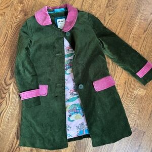 Mini Boden Velvet Coat 6/7